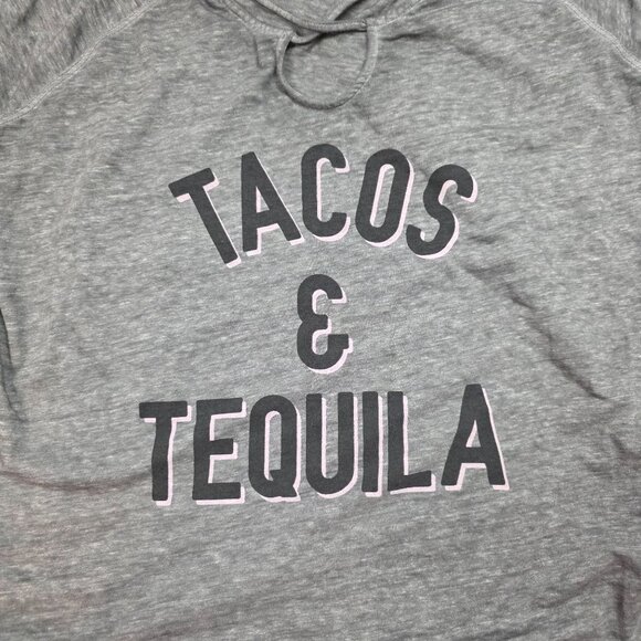Torrid Graphic Tee Tacos & Tequila Womens Size 0 Gray Short Sleeve Cutout - Picture 6 of 8